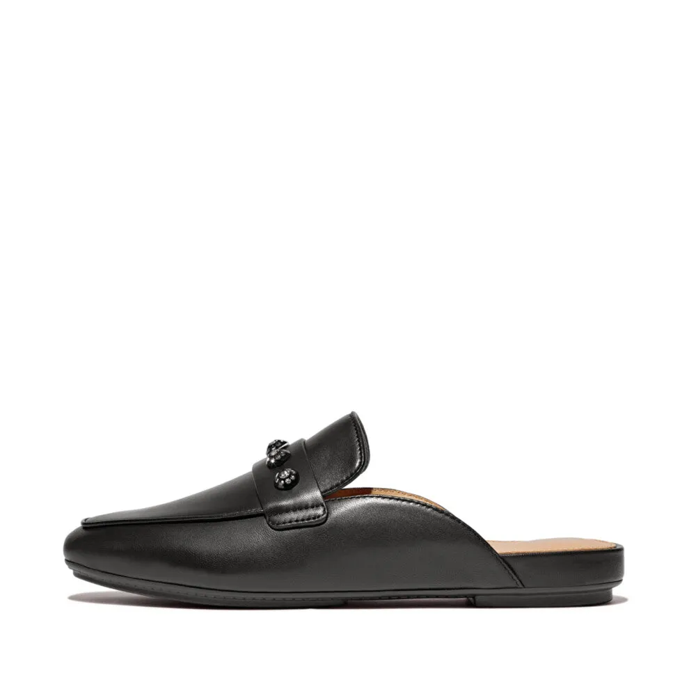 รองเท้าแตะแบบสวม ผู้หญิง รุ่น DELICATO CRYSTAL-CLUSTER SOFT LEATHER MULES