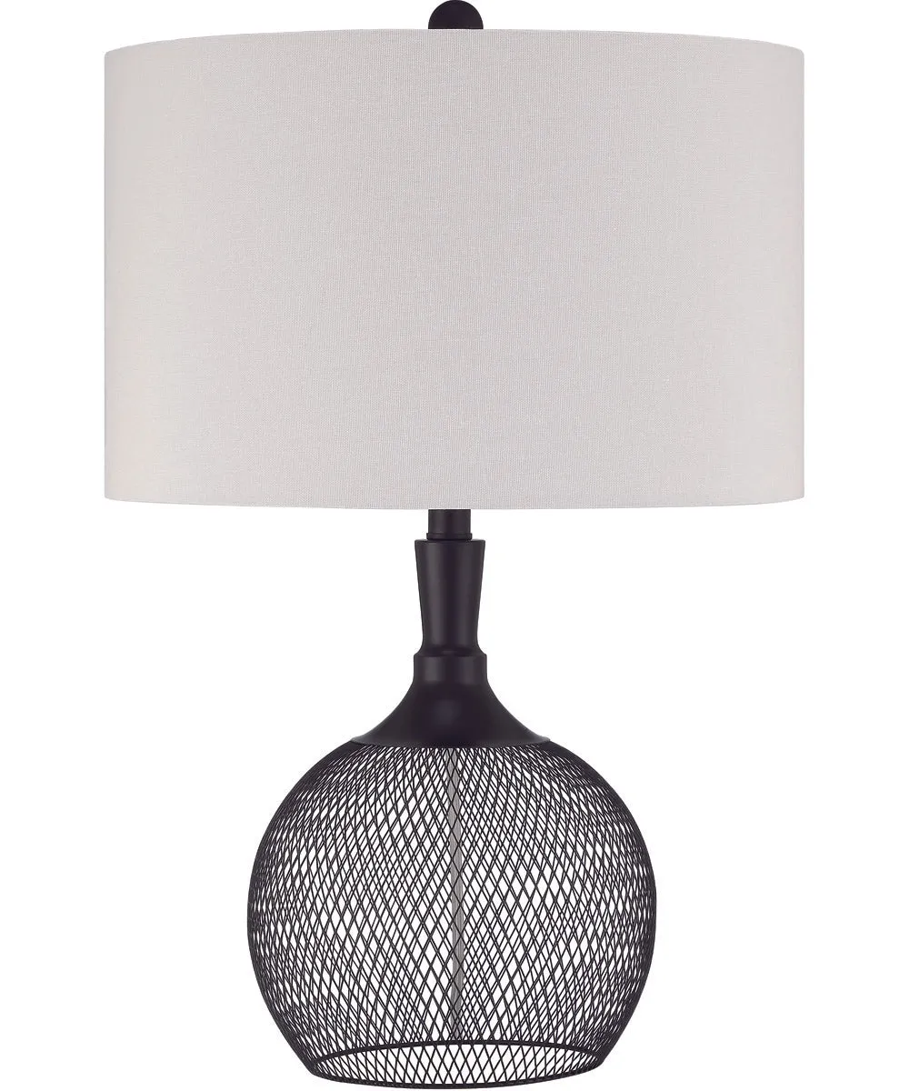 1-Light Table Lamp Matte Black
