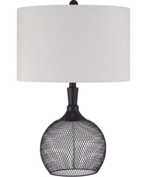 1-Light Table Lamp Matte Black