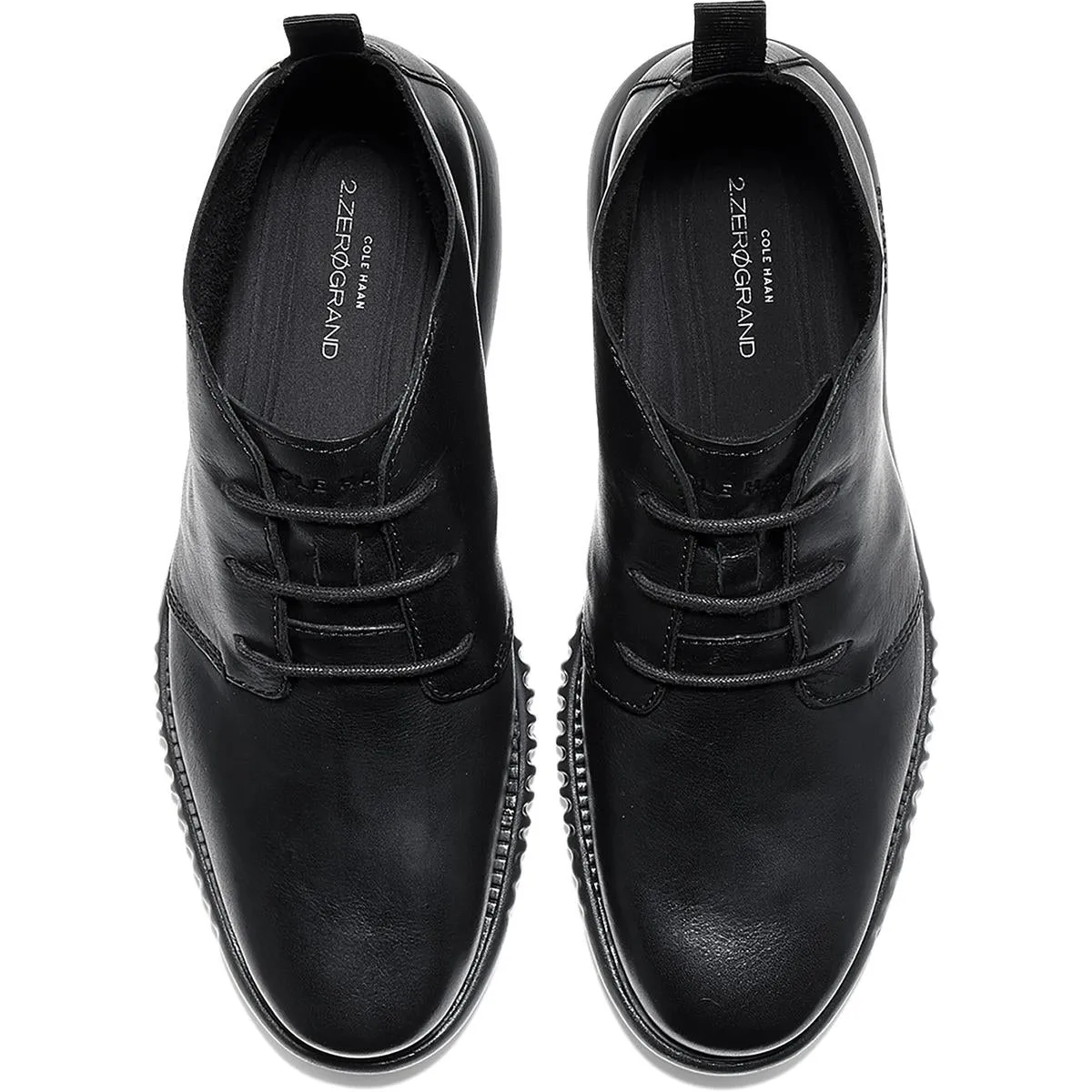 2 Zerogrand Mens Leather Lace Up Chukka Boots