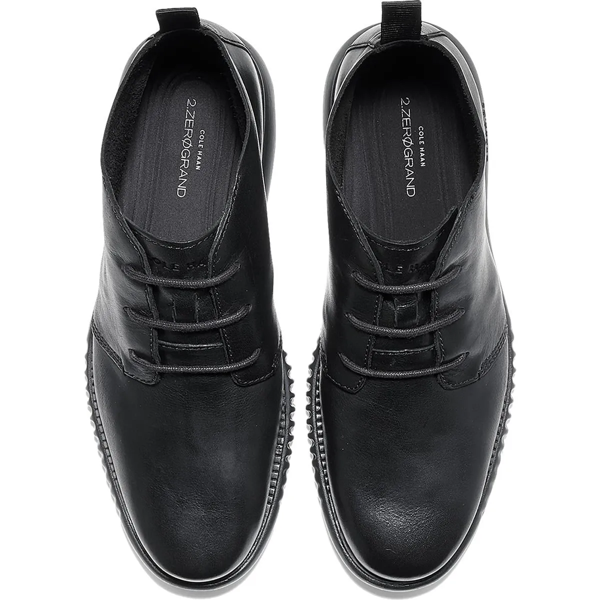 2 Zerogrand Mens Leather Lace Up Chukka Boots