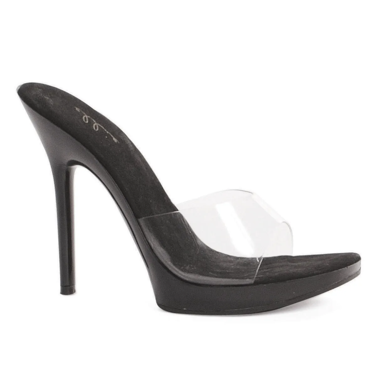 502-VANITY 5" Heel Clear Mule.