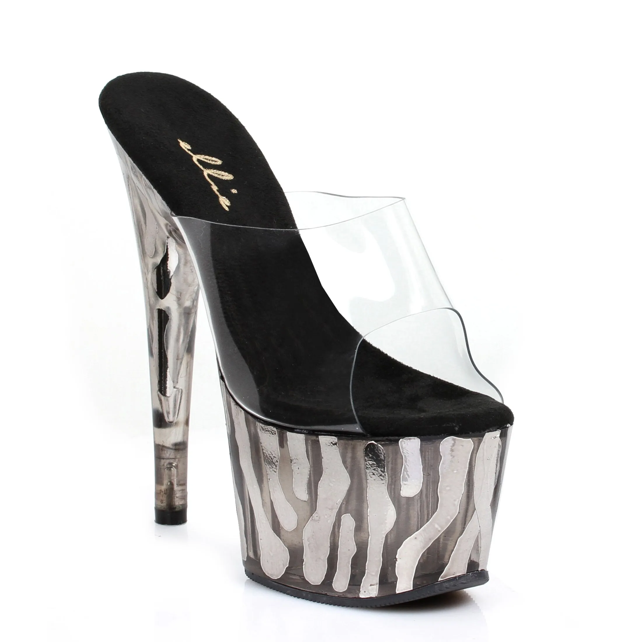 709-RUGGED 7" Inch Mule With Metallic Zebra Pattern