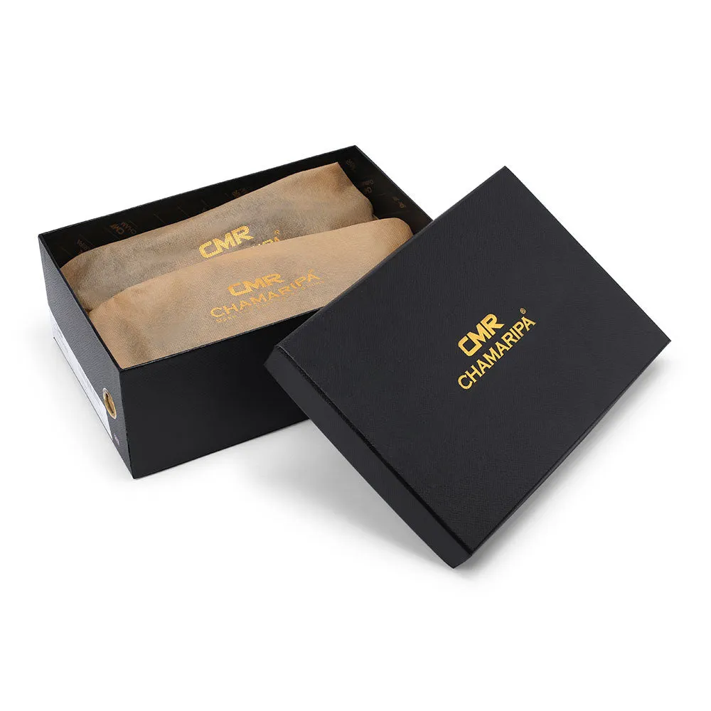 8 CM/3.15 Inches CMR CHAMARIPA Elevator Work Boots - Black Leather Height-Increasing Boots
