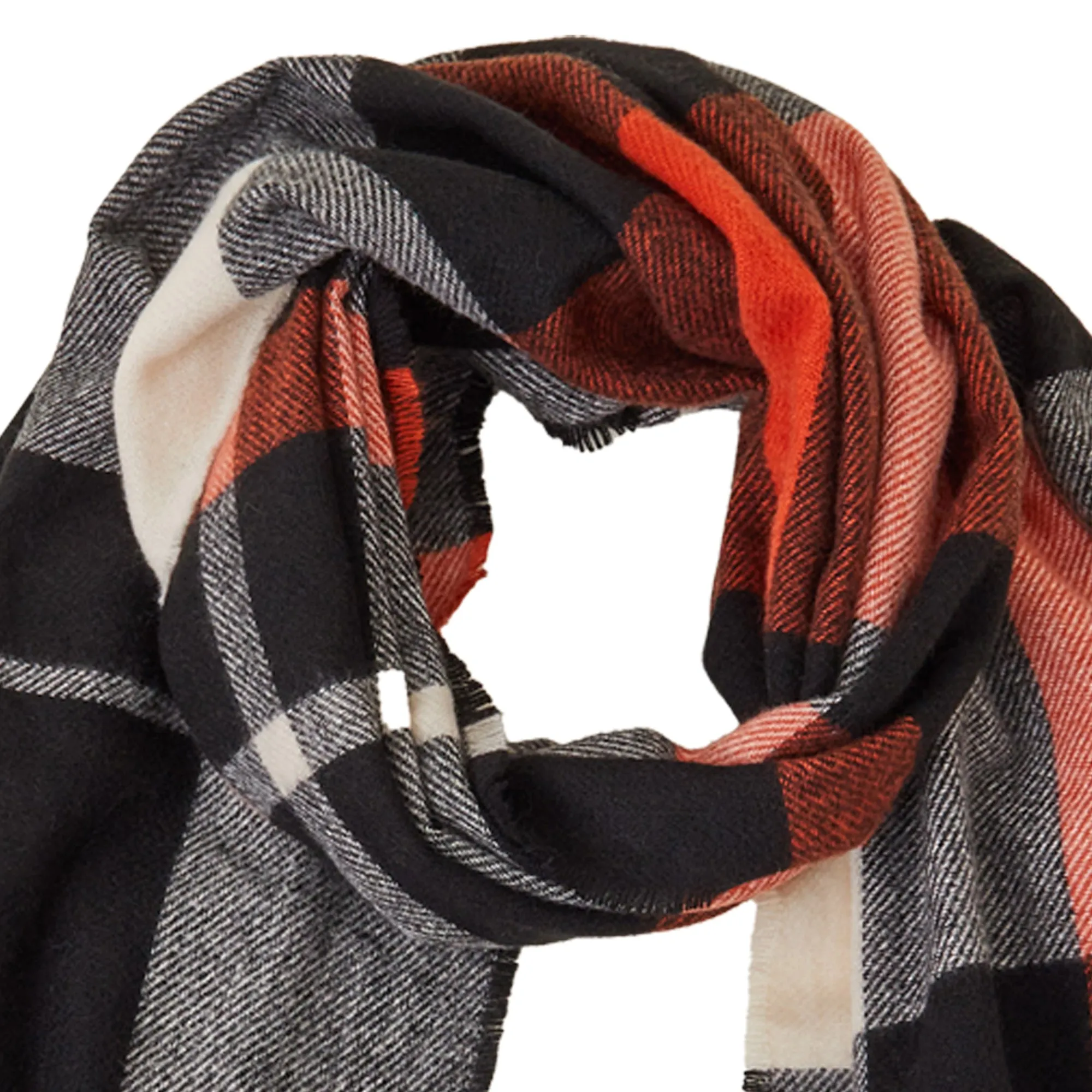 Accessorize London Women's Seville Check Blanket Scarf