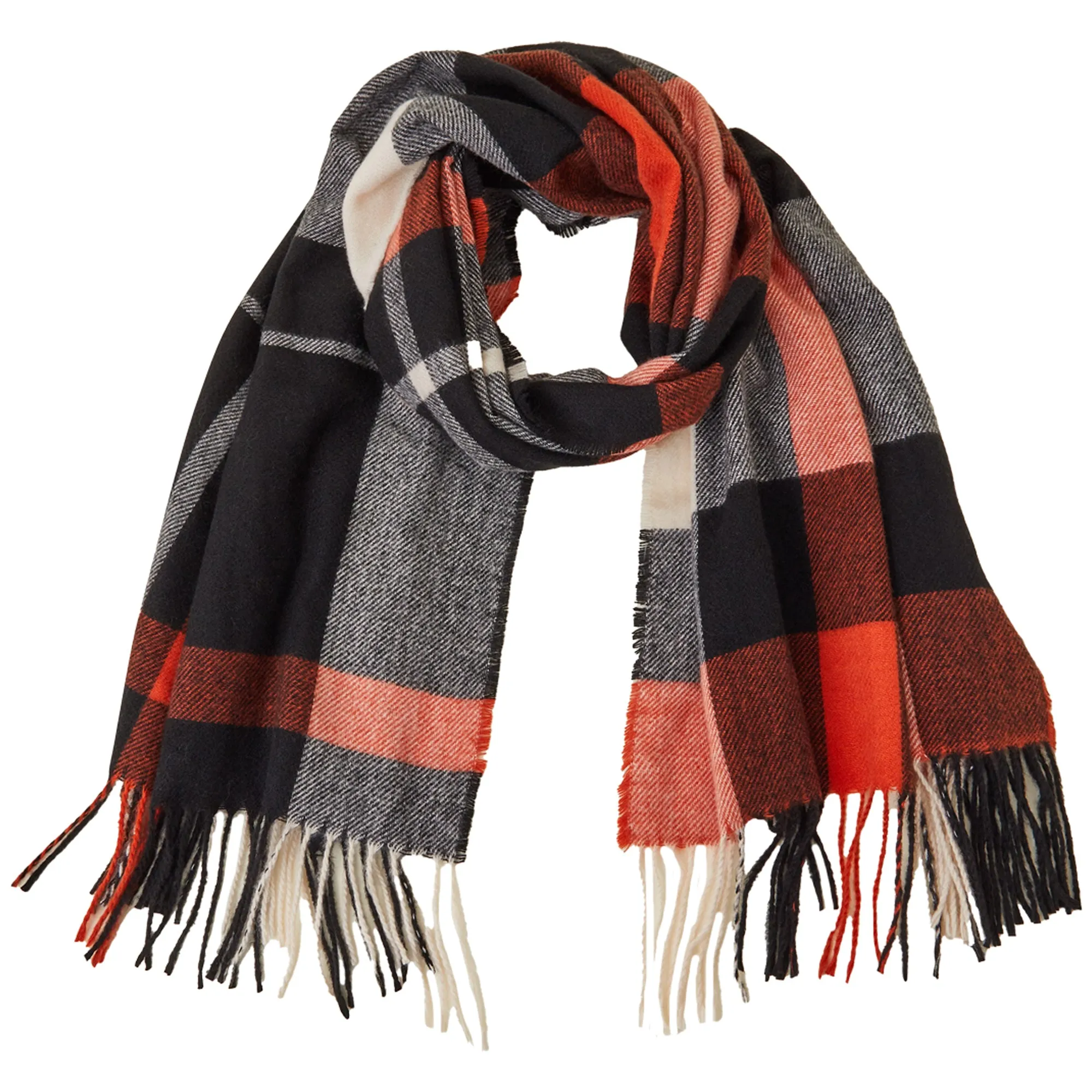 Accessorize London Women's Seville Check Blanket Scarf