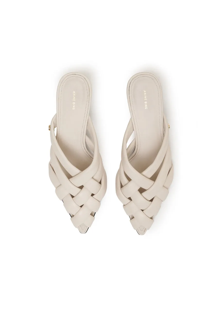 Anine Bing - Eve Mules in Bone