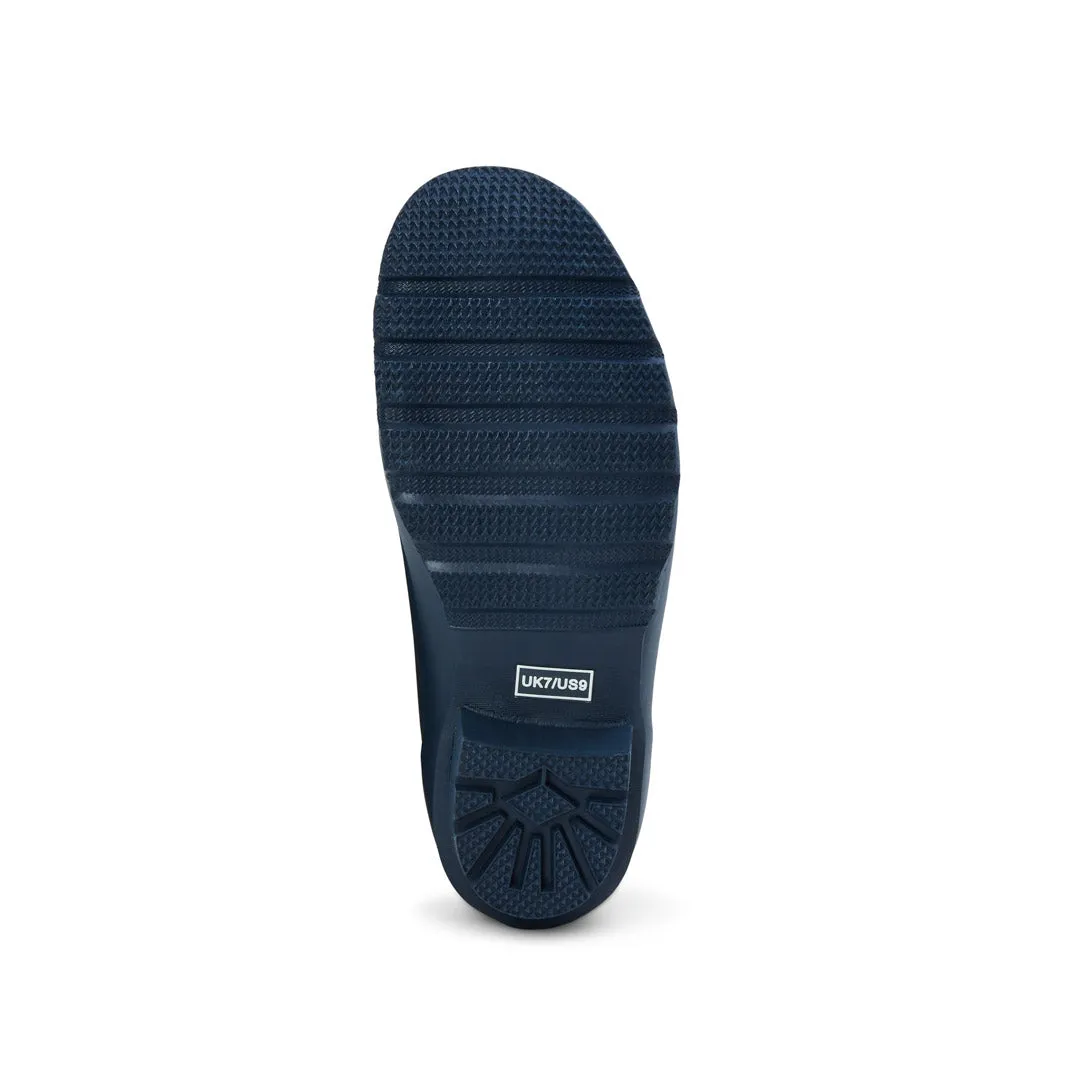Ankle Height Rain Boots - Navy with Bumble Bees - Wide Foot - Easy to Slip On
