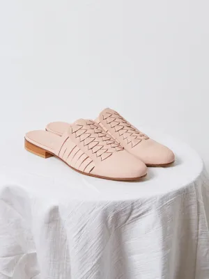 Archive Sale Leather Woven Slides in Sirena
