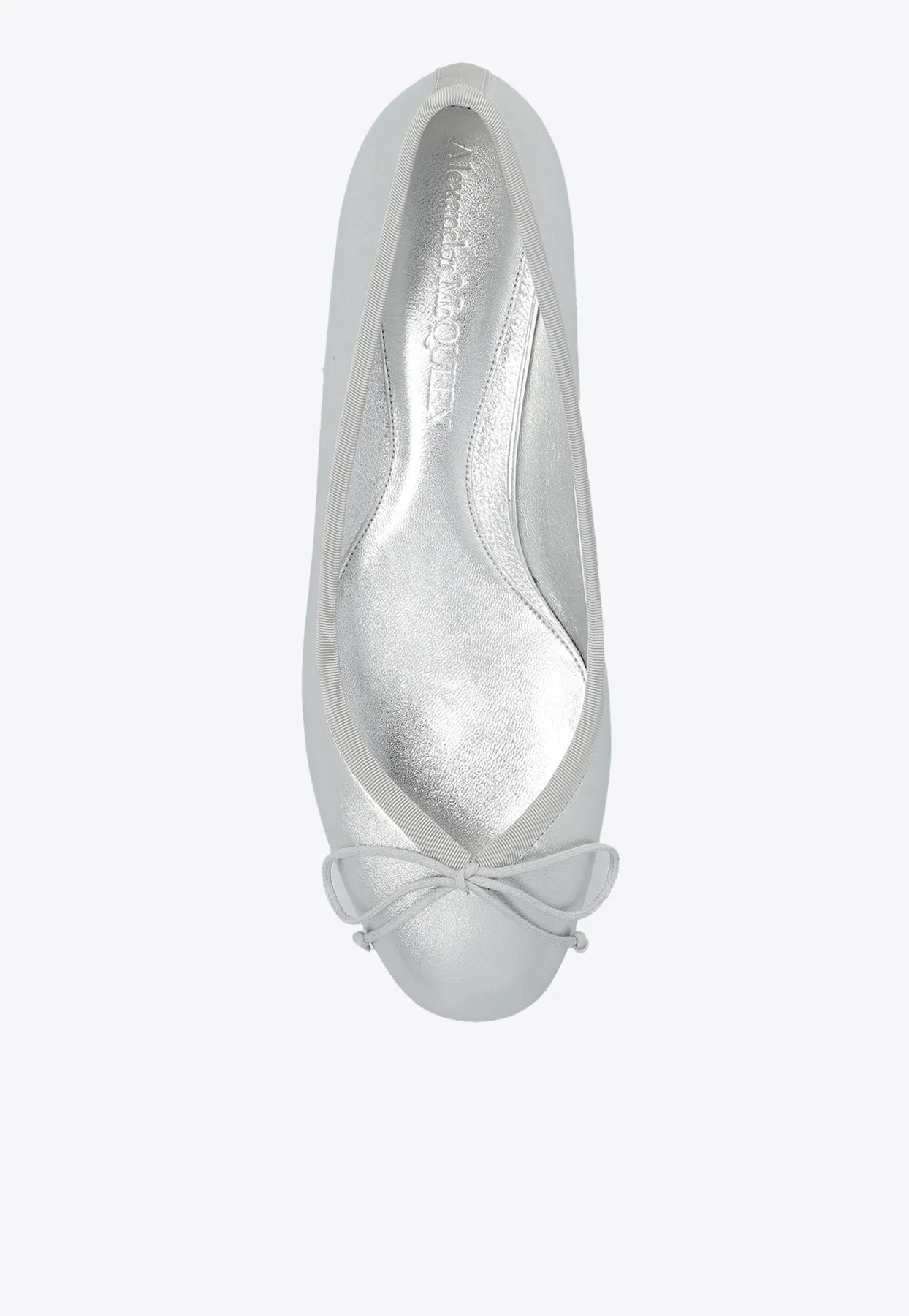 Armadillo Leather Ballerina Flats
