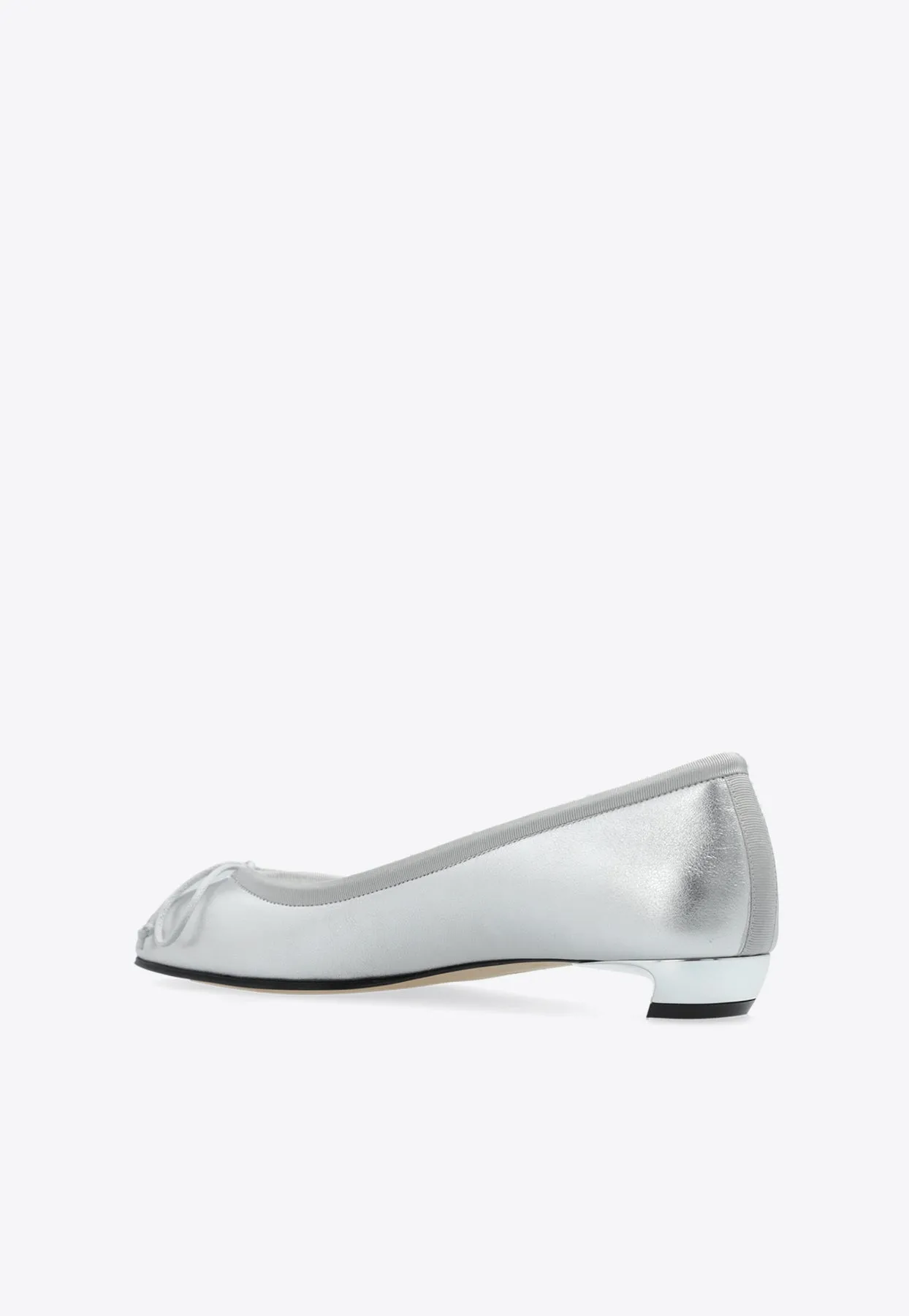 Armadillo Leather Ballerina Flats