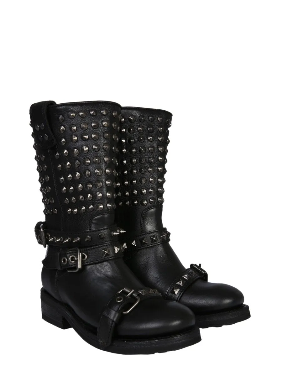 Ash Alto Studded Military Boots