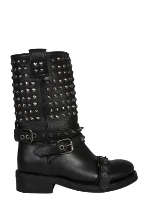 Ash Alto Studded Military Boots
