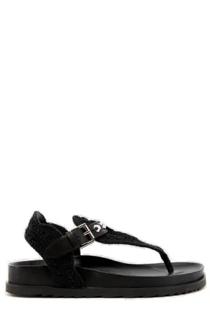 Ash Union Crochet-Strap Studded Sandals