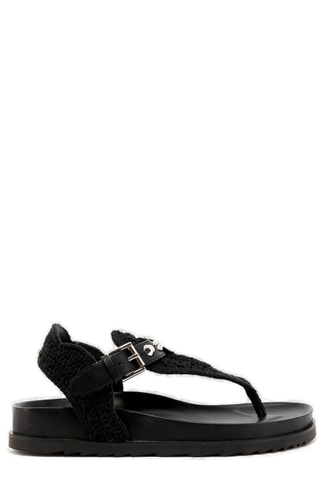 Ash Union Crochet-Strap Studded Sandals