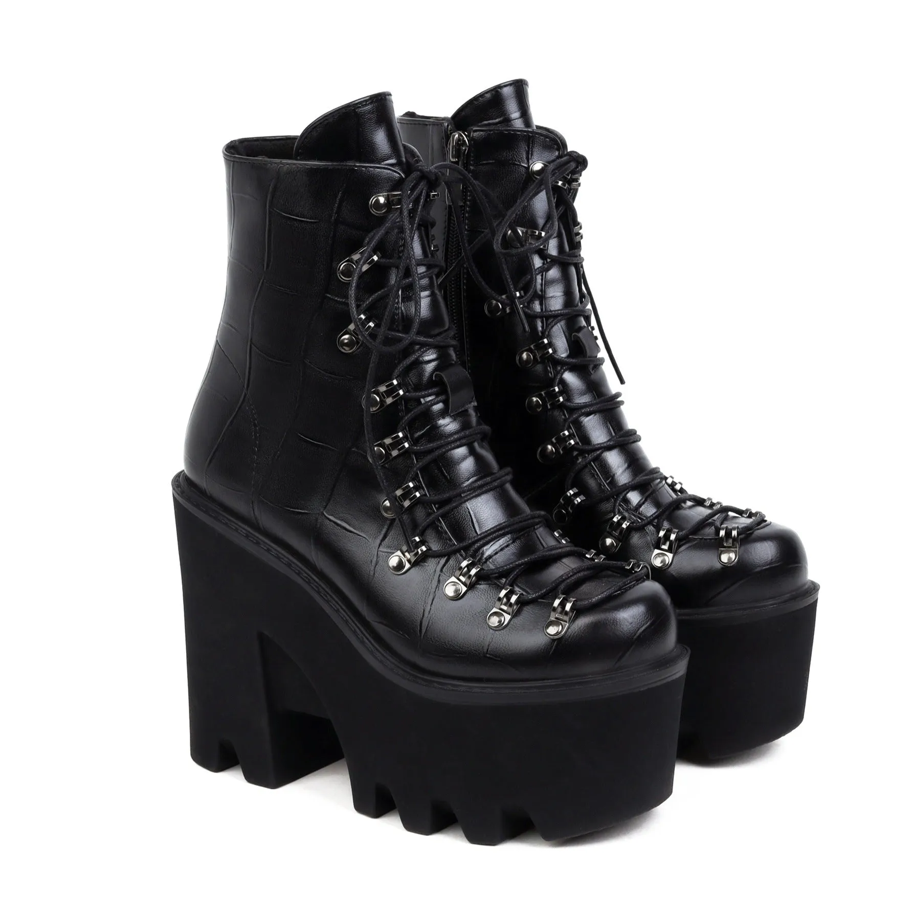 Astrid Alderwood Gothic High Heel Boots by The Nevermore