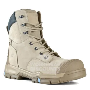 Bata Woodsie Scuff Cap High Cut Zip Lace Safety Boots Slate