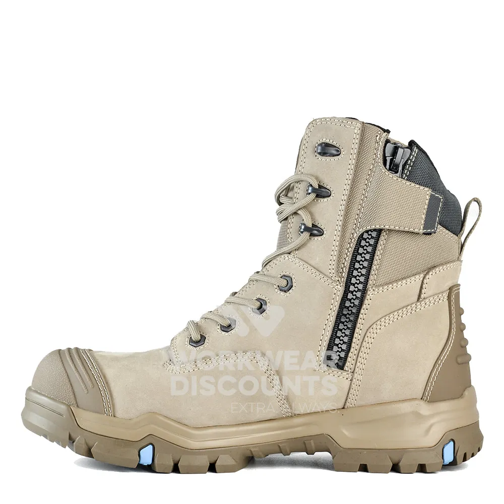Bata Woodsie Scuff Cap High Cut Zip Lace Safety Boots Slate