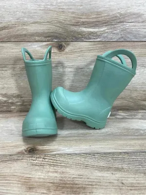 BEARPAW Toddler EVA Rain Boots with Easy Pull-On Handles Green Sz 3c