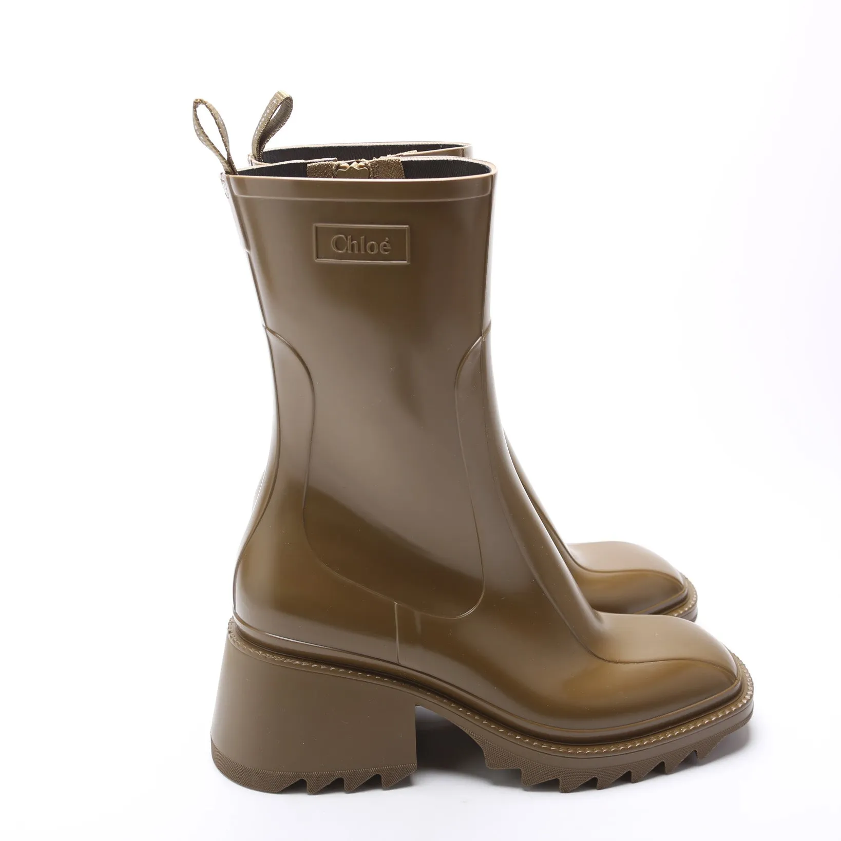 Betty Rubber Rain Boots Size 41 Green