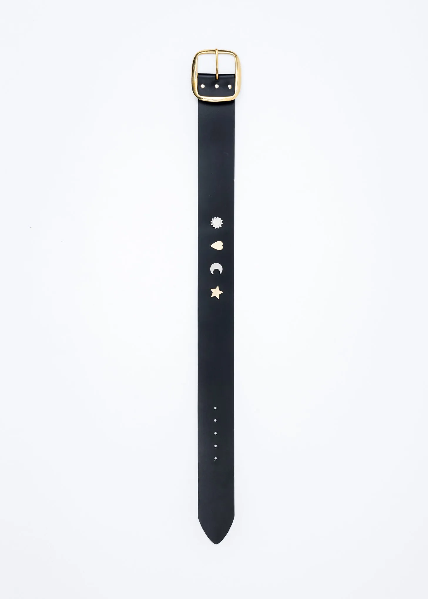 Black STUDDED SUPA Wide Belt
