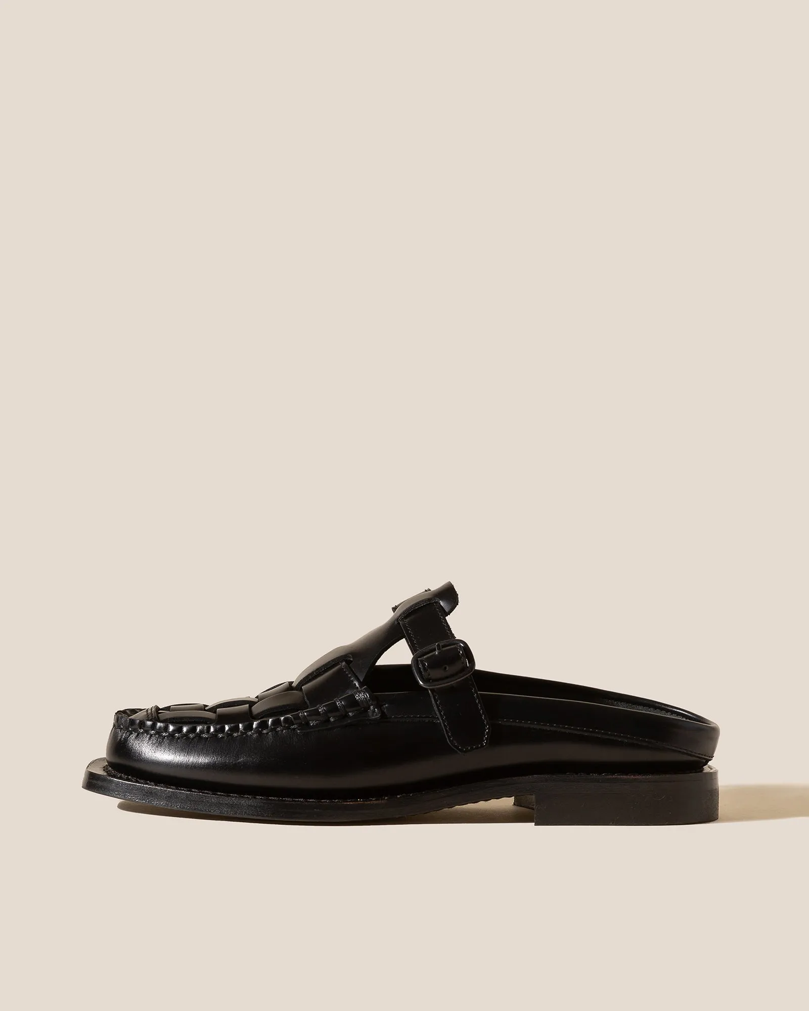 BONELL - Woven T-bar Mule Loafer