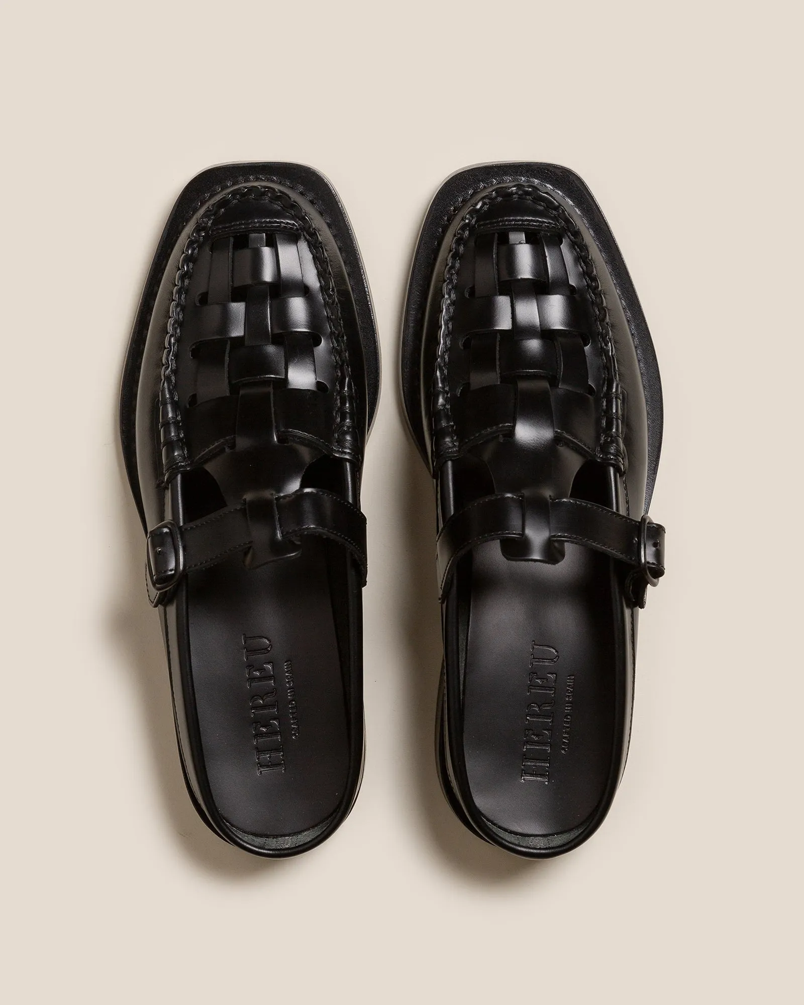 BONELL - Woven T-bar Mule Loafer