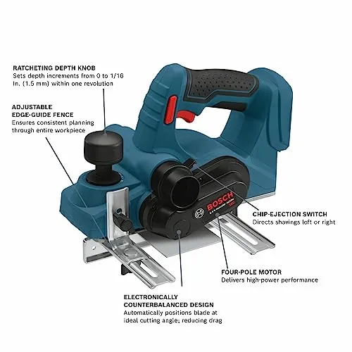 Bosch 18V Lithium-Ion Cordless Planer (Bare Tool)