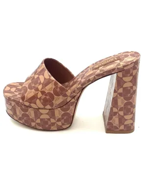 Brown Geo Print Mule - Size 6.5 and 7.5