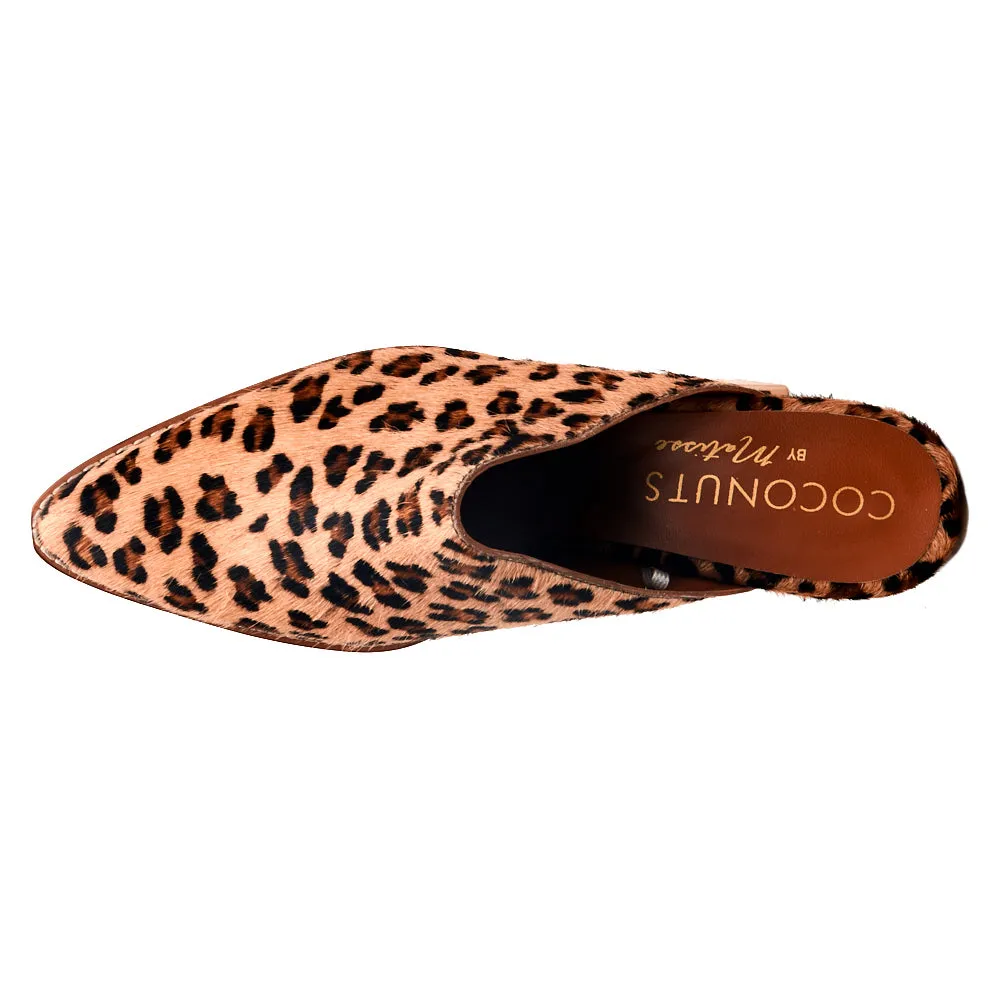 Camelot Leopard Print Slip On Mules