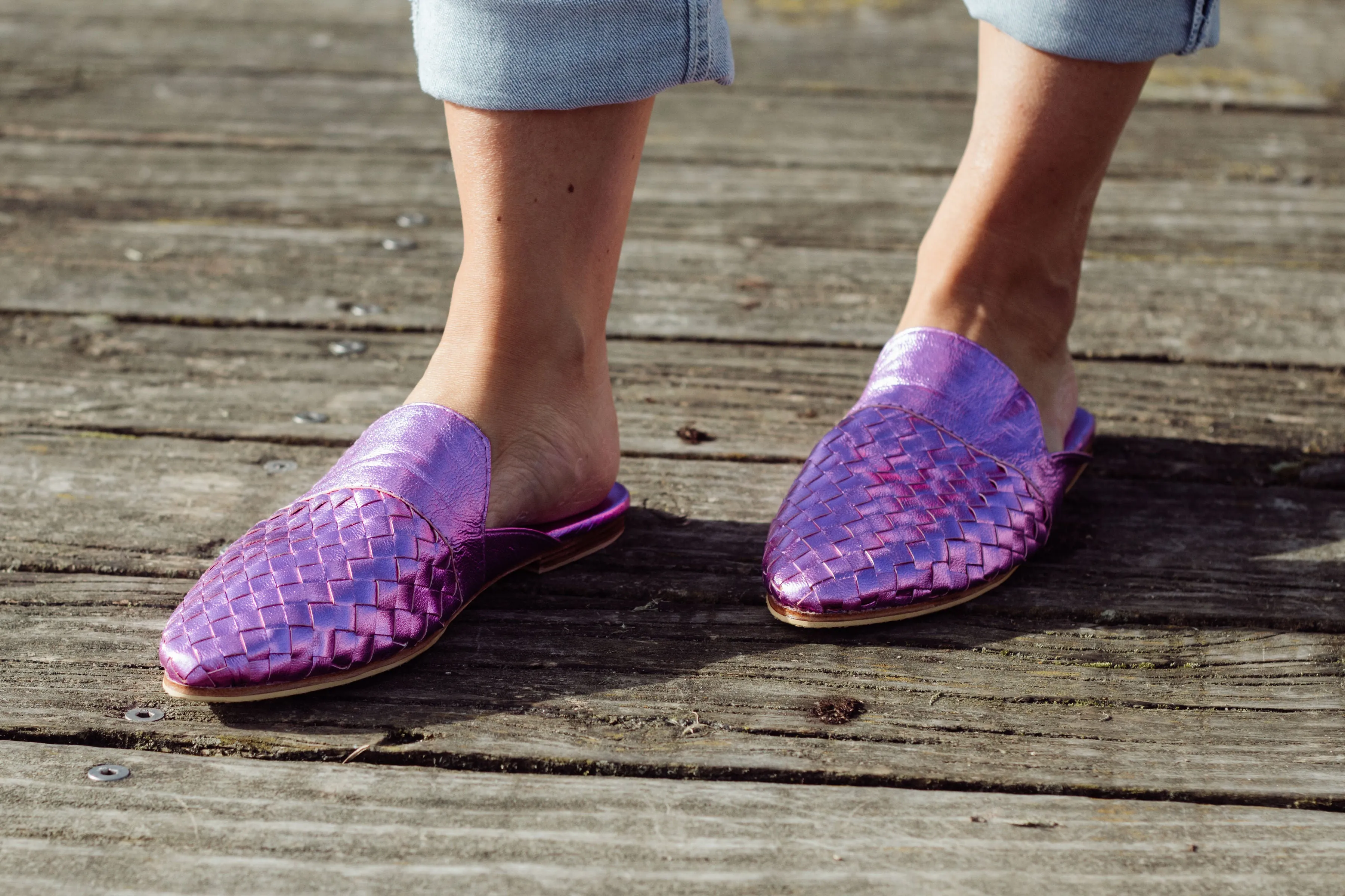 Camilla Mule Metallic Lilac - 50% OFF CLOSING DOWN SALE