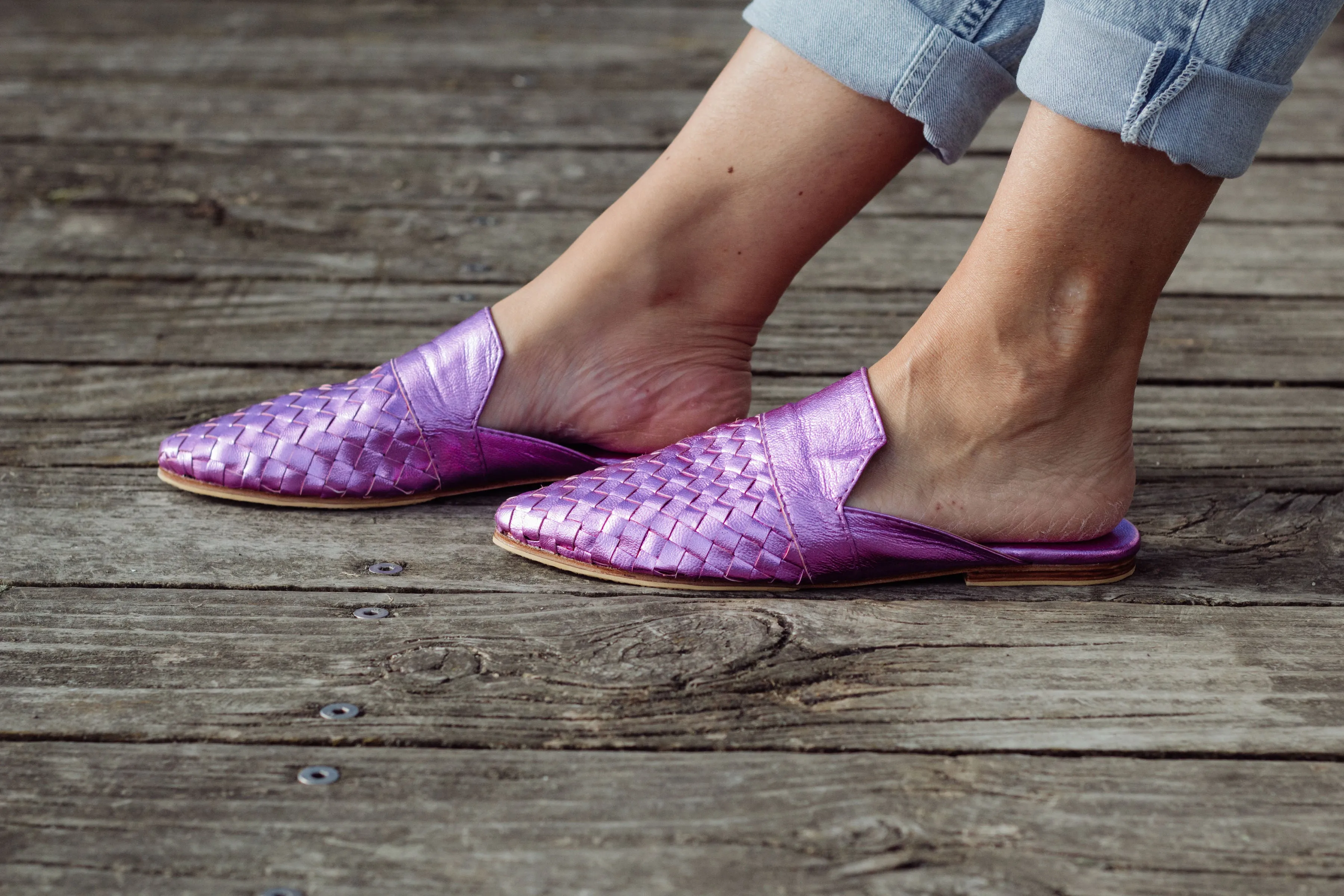 Camilla Mule Metallic Lilac - 50% OFF CLOSING DOWN SALE