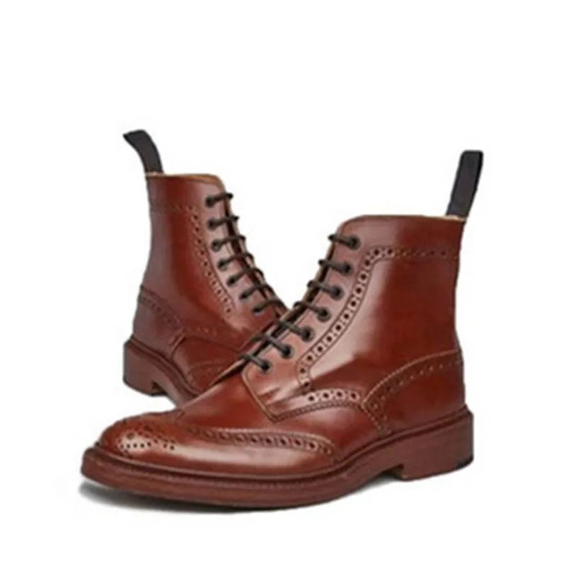 Casual PU Bandage Low Heel Martin Boots