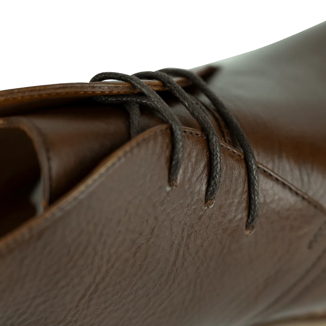 Charlton: Demi Bottes Homme - crêpe Marron