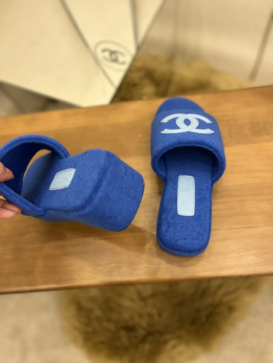 CHL Women's Mules Blue For Women 1.5in/4cm