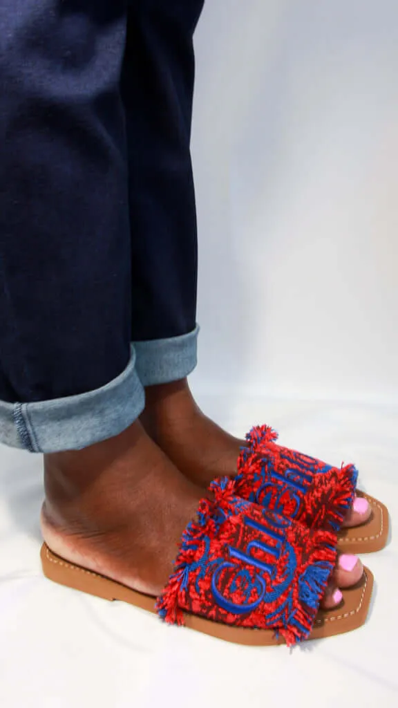 Chloe Tapestry Woody Sandals