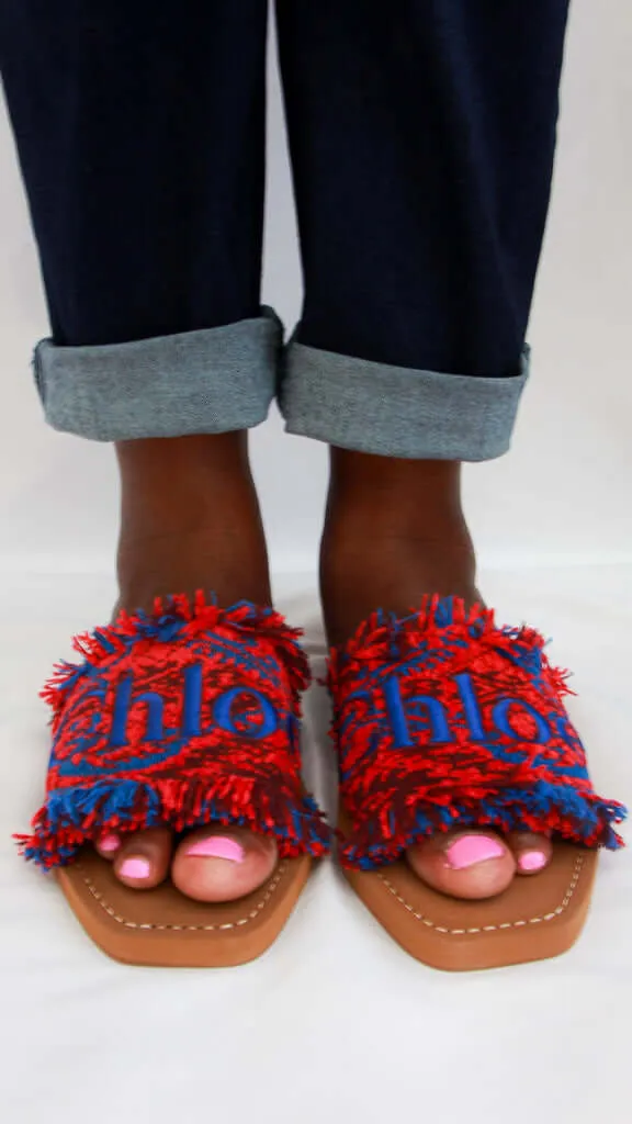 Chloe Tapestry Woody Sandals