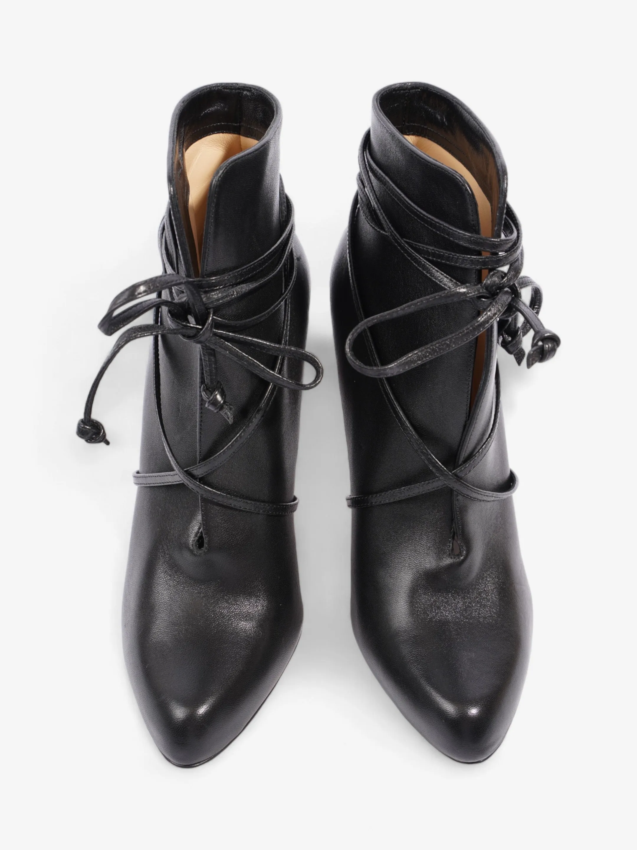 Christian Louboutin S.I.T Rain Ankle Boots 100 Black Leather EU 40 UK 7