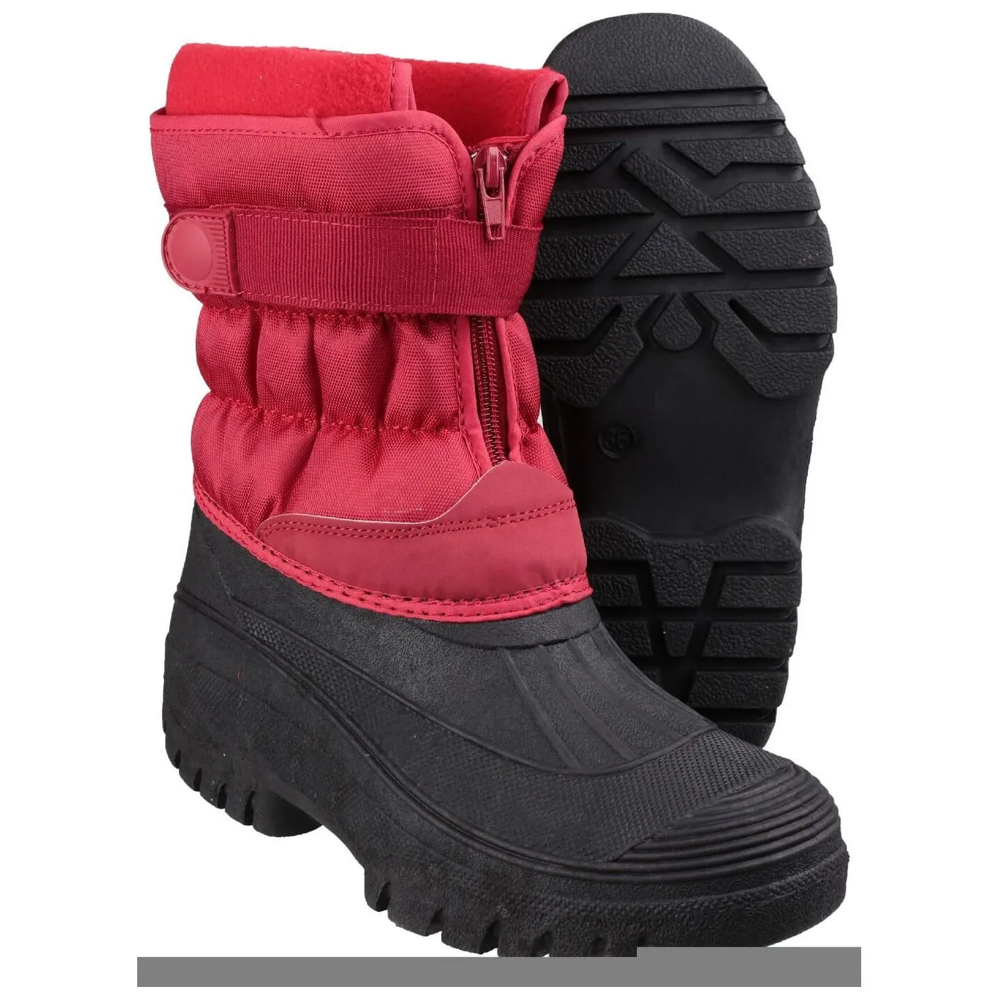 Cotswold Chase Touch-Fastening Zip Winter Boots Womens