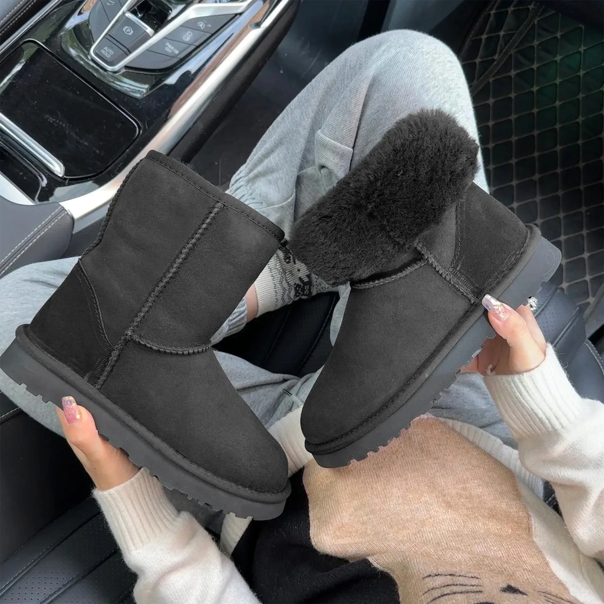 Cozy Fur-Lined Snow Boots