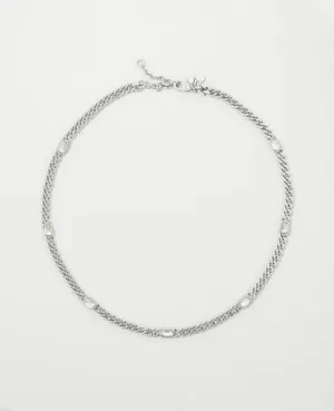 Crystal Studded Layering Necklace