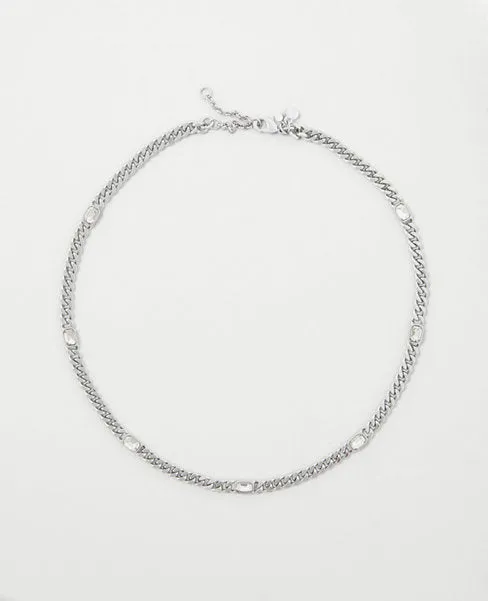 Crystal Studded Layering Necklace