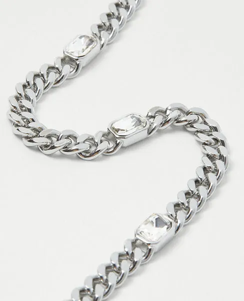 Crystal Studded Layering Necklace