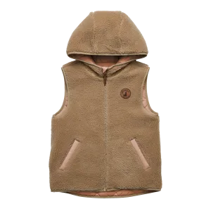 Crywolf Reversible Yeti Vest - Terracotta/Camel