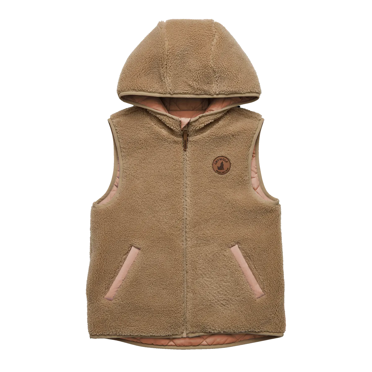 Crywolf Reversible Yeti Vest - Terracotta/Camel