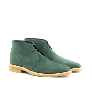 DapperFam Vivace in Forest Men's Italian Suede Chukka