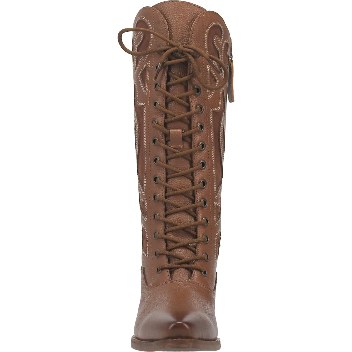 Dingo Womens San Miguel Cowboy Boots Leather Tan 7.5 M