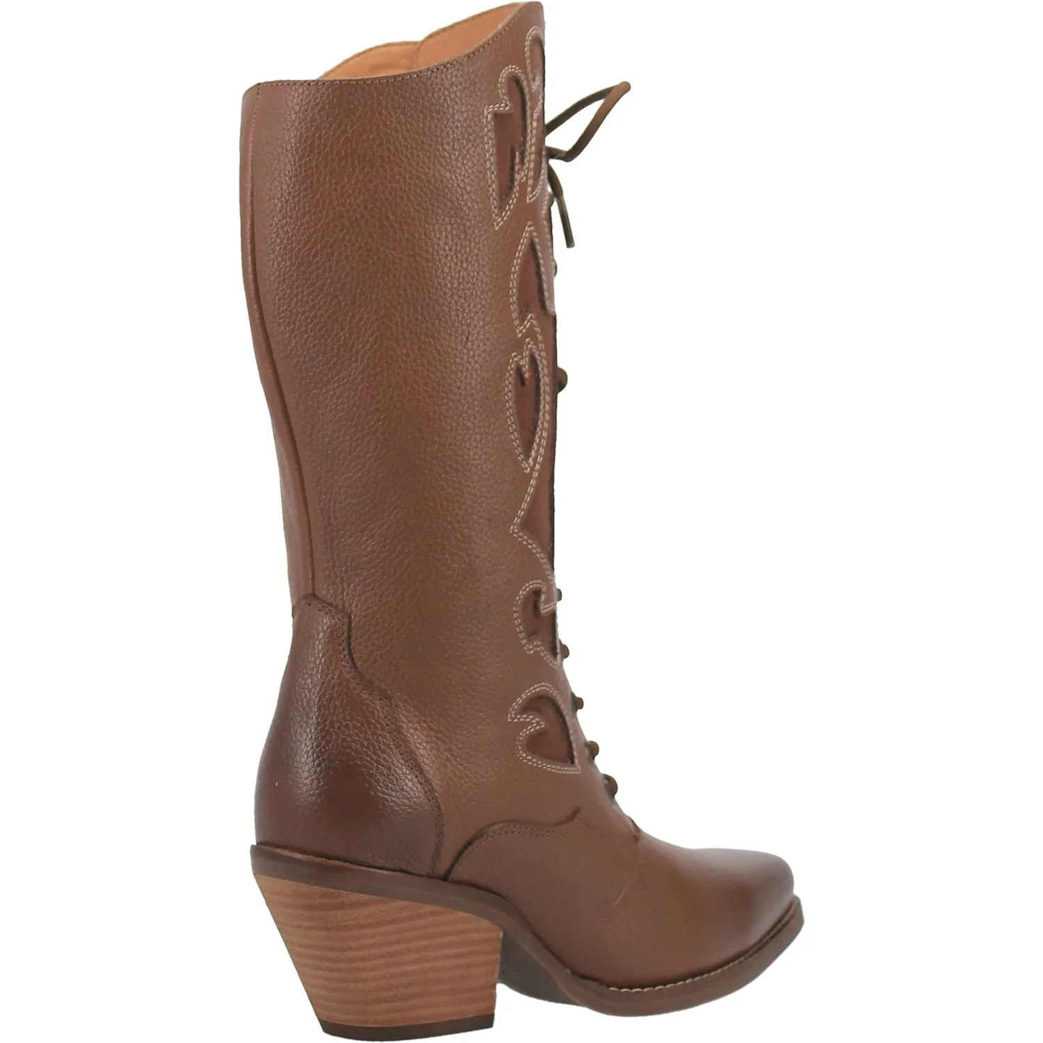 Dingo Womens San Miguel Cowboy Boots Leather Tan 7.5 M