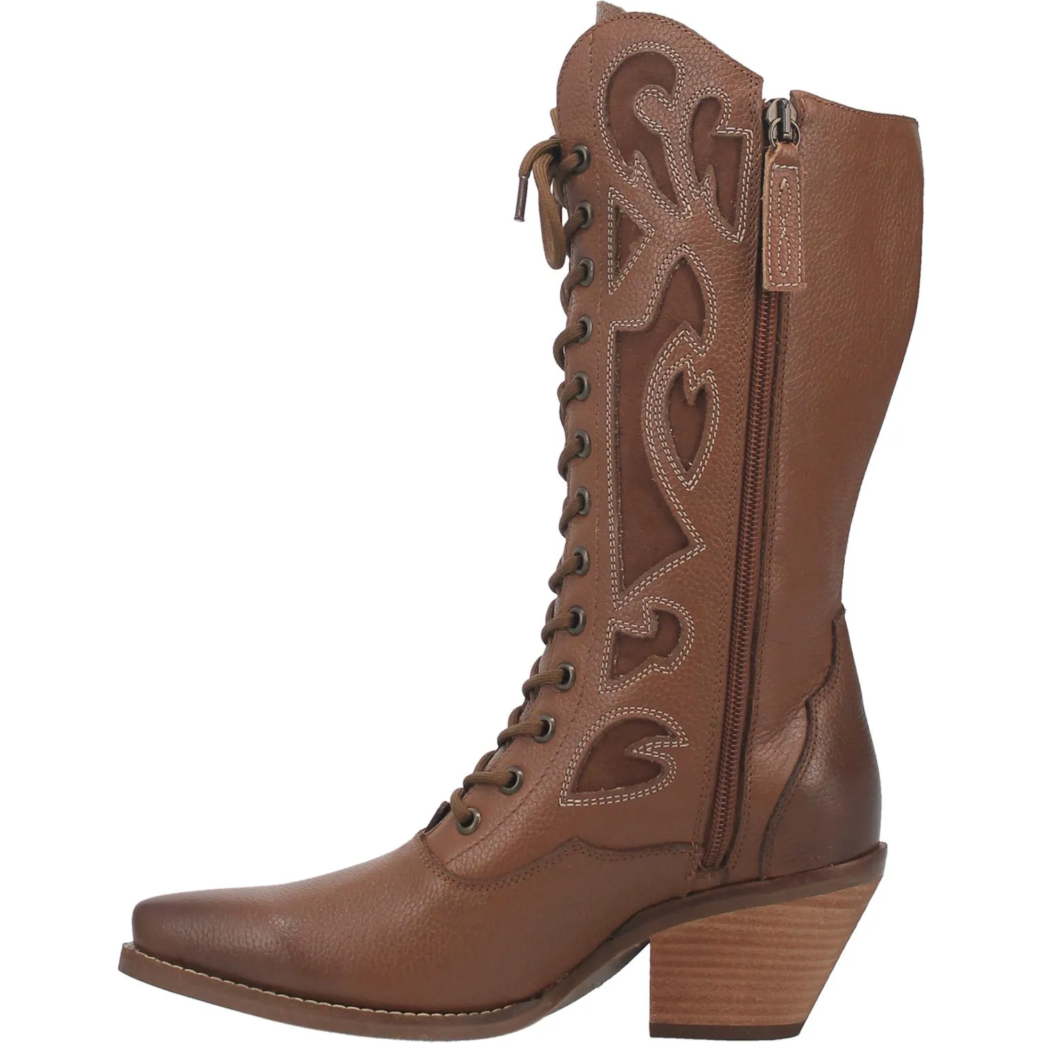 Dingo Womens San Miguel Cowboy Boots Leather Tan 7.5 M