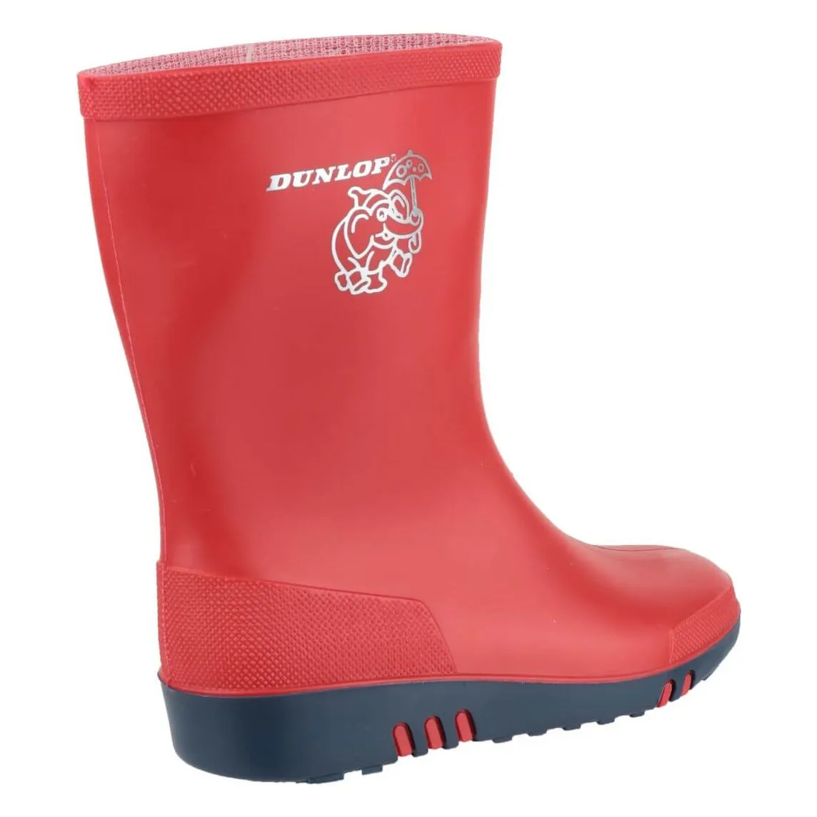 Dunlop Kids Elephant Pattern Blue Wellies Unisex